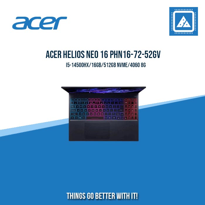 ACER HELIOS NEO 16 PHN16-72-52GV I5-14500HX/16GB/512GB | BEST FOR STUDENTS AND FREELANCER ACER HELIOS NEO 16 PHN16-72-52GV I5-14500HX/16GB/512GB | BEST FOR STUDENTS AND FREELANCER